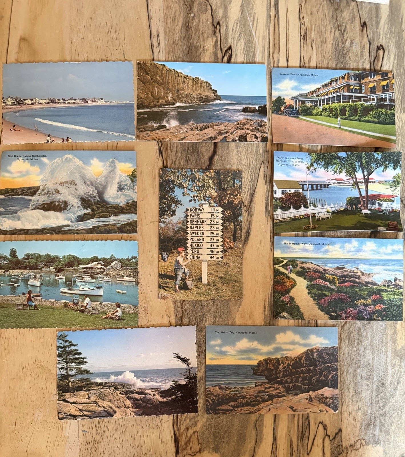 Lot Of 10 Vintage 1970s Unused Maine Summer Postcards
