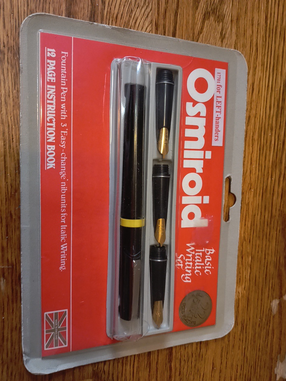 Rare VINTAGE OSMIROID Basic Italic Writing Set for LEFT-HANDERS | NOS Sealed Rare VINTAGE OSMIROID Basic Italic Writing Set for LEFT-HANDERS | NOS Sealed