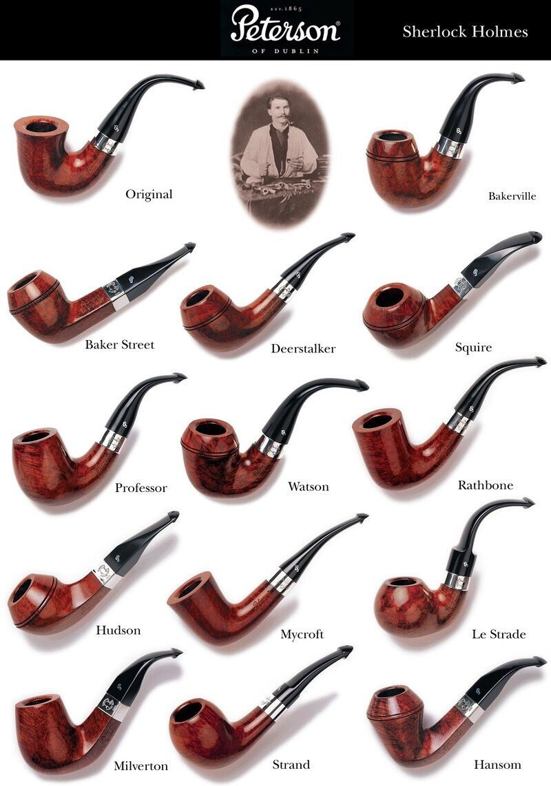 Vintage Peterson Tobacco Pipe Reproduction Print Advertising 17x12