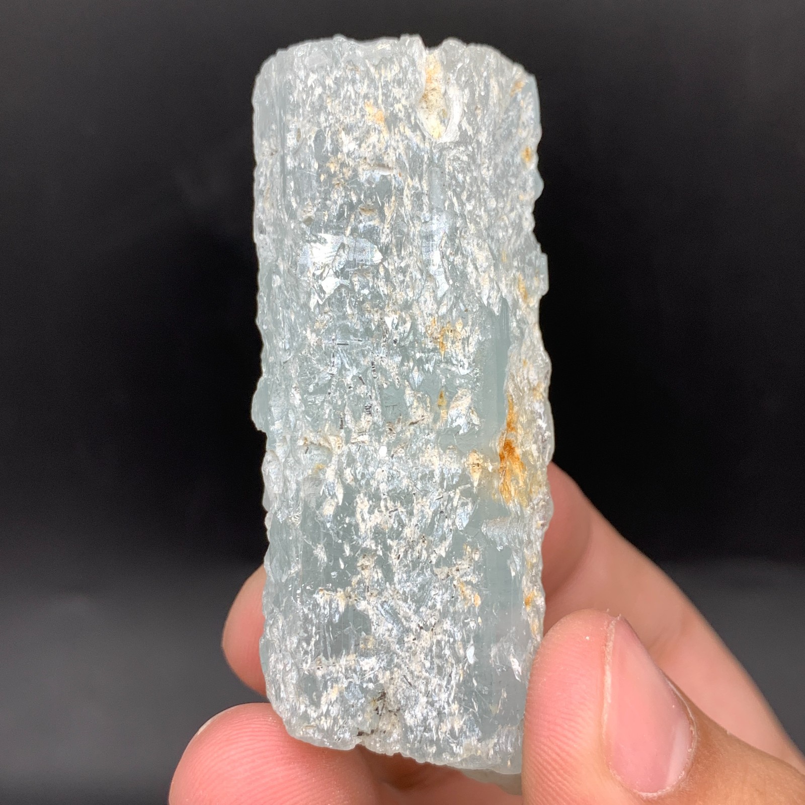 Aquamarine Sky Blue Etched Prismatic Crystal Specimen - Skardu, Pakistan