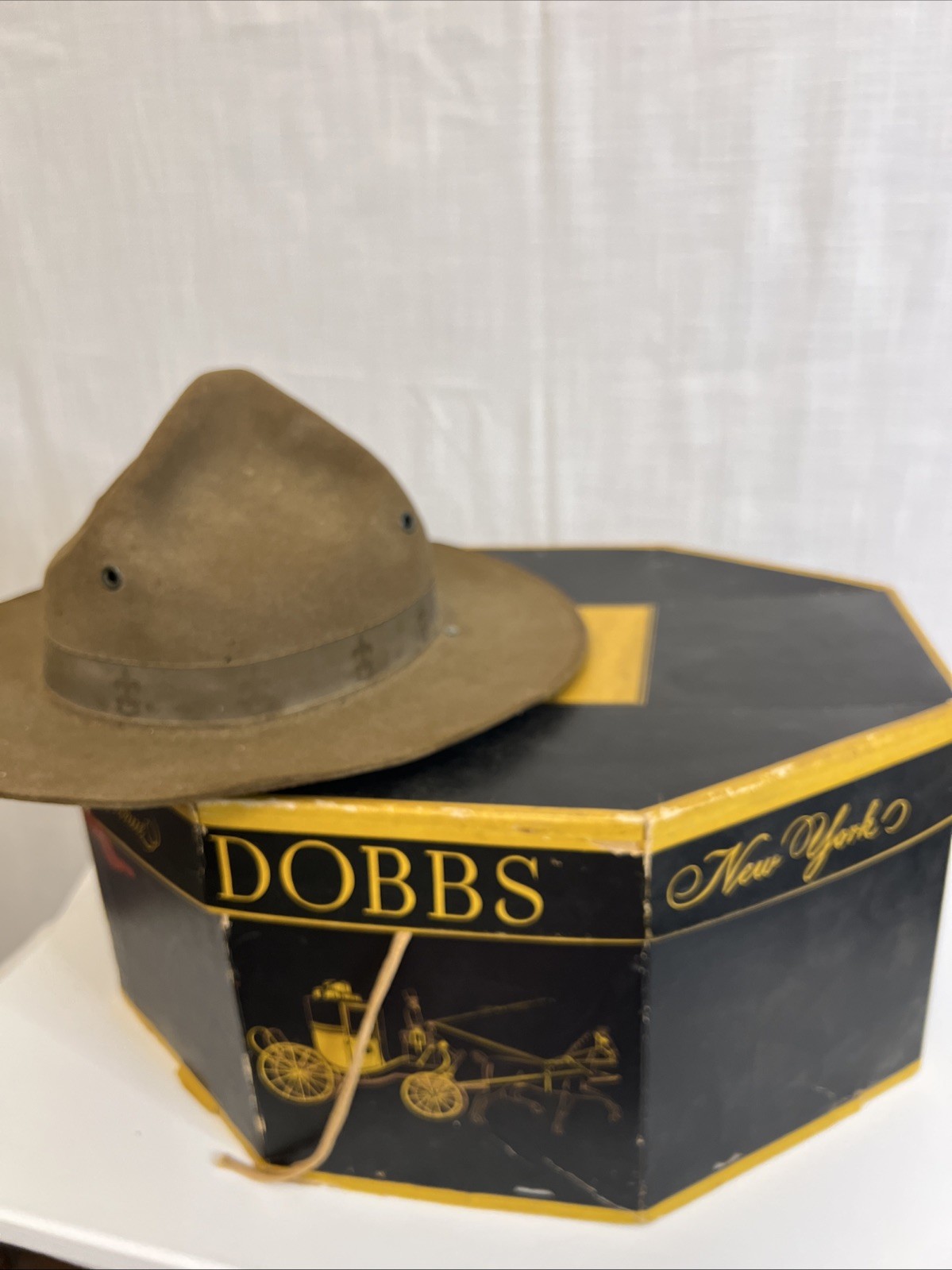 Vintage Dobbs Fifth Avenue Boy Scouts of America Campaign Hat w/Orig Dobbs Box
