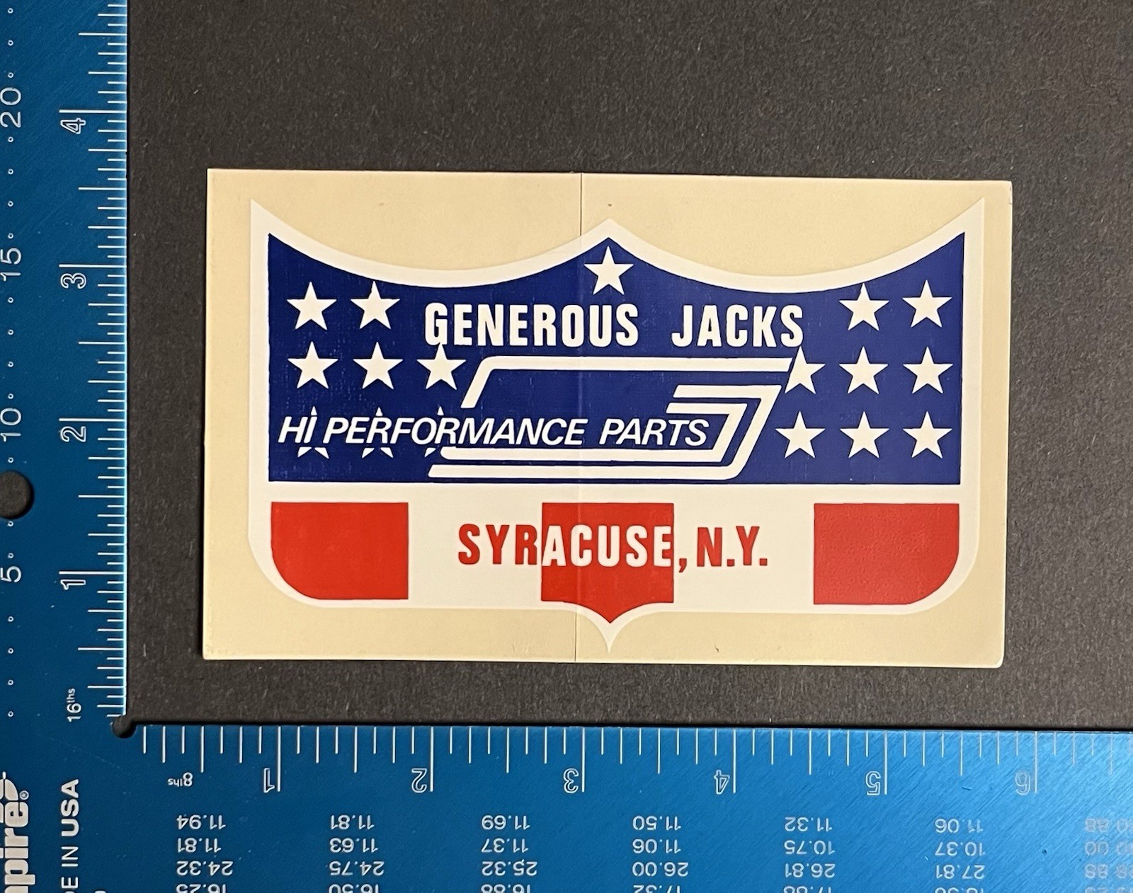 Original Vintage Generous Jacks Performance Parts Syracuse NY Speed Shop 1970’s