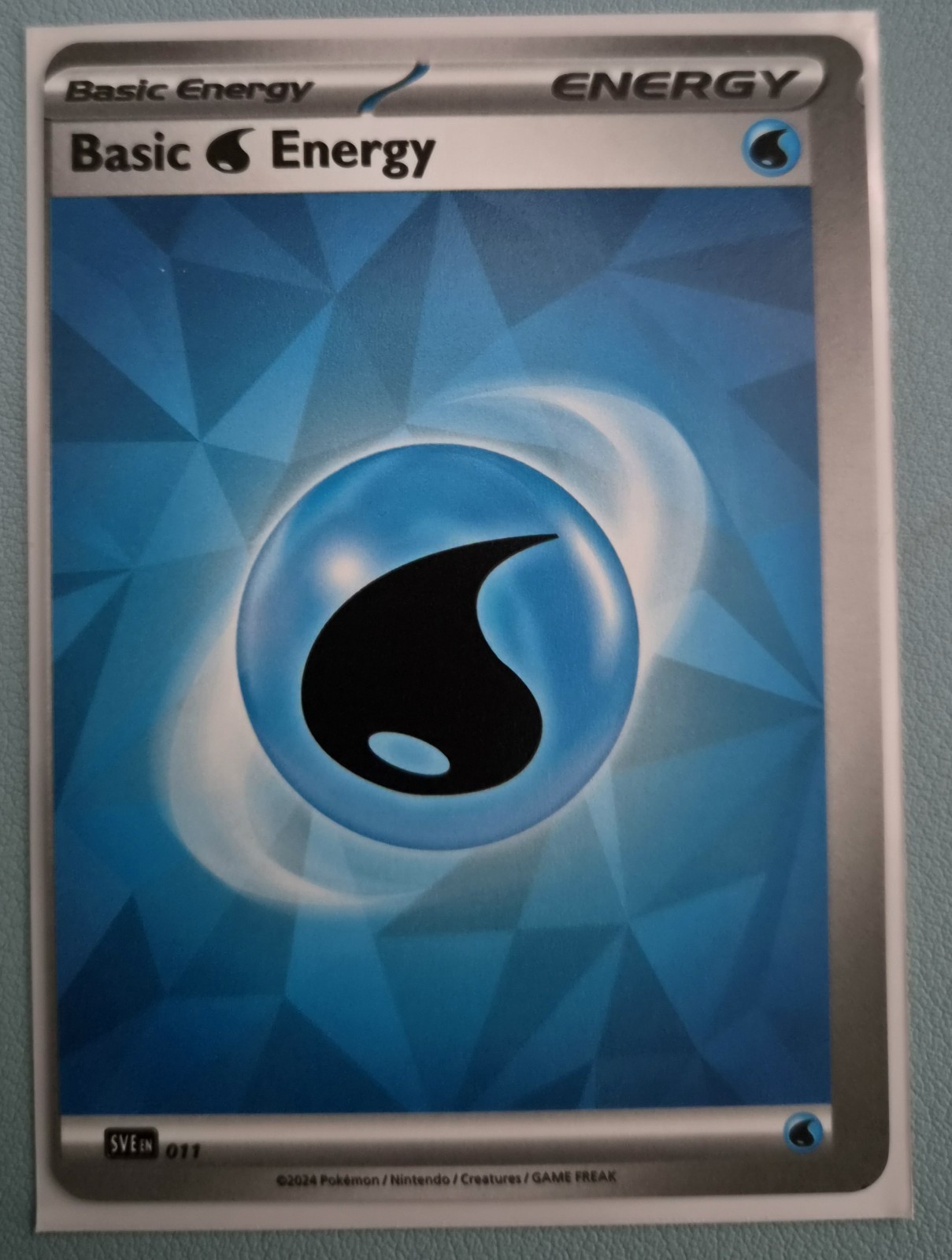 MISCUT ERROR Basic Water Energy Basic Energy 003 Pokemon TCG