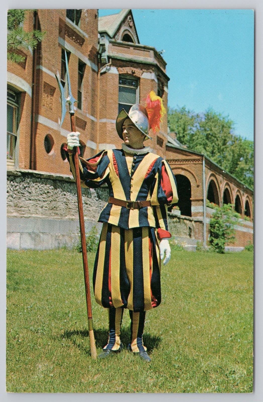 Postcard Swiss Guard Uniform Wilson Castle Proctor Vermont