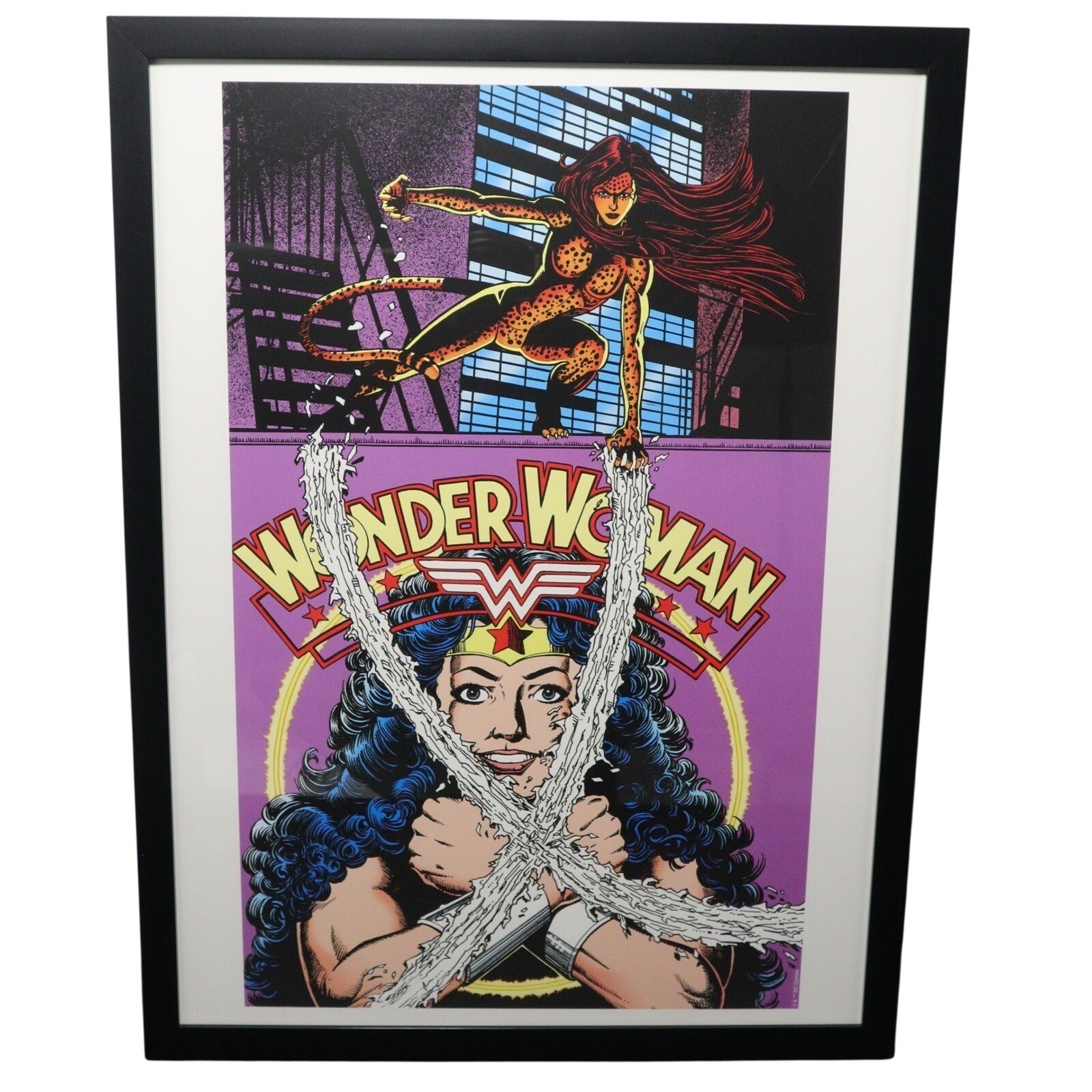 DC Comics Framed Art Wonder Woman George Perez Cover #Art 12x16