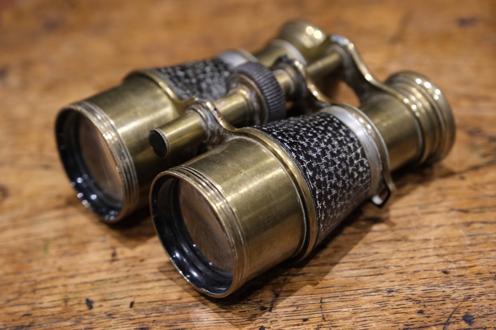 Antique French Colmont “Serie Veco” Brass Opera Glasses Binoculars c1890