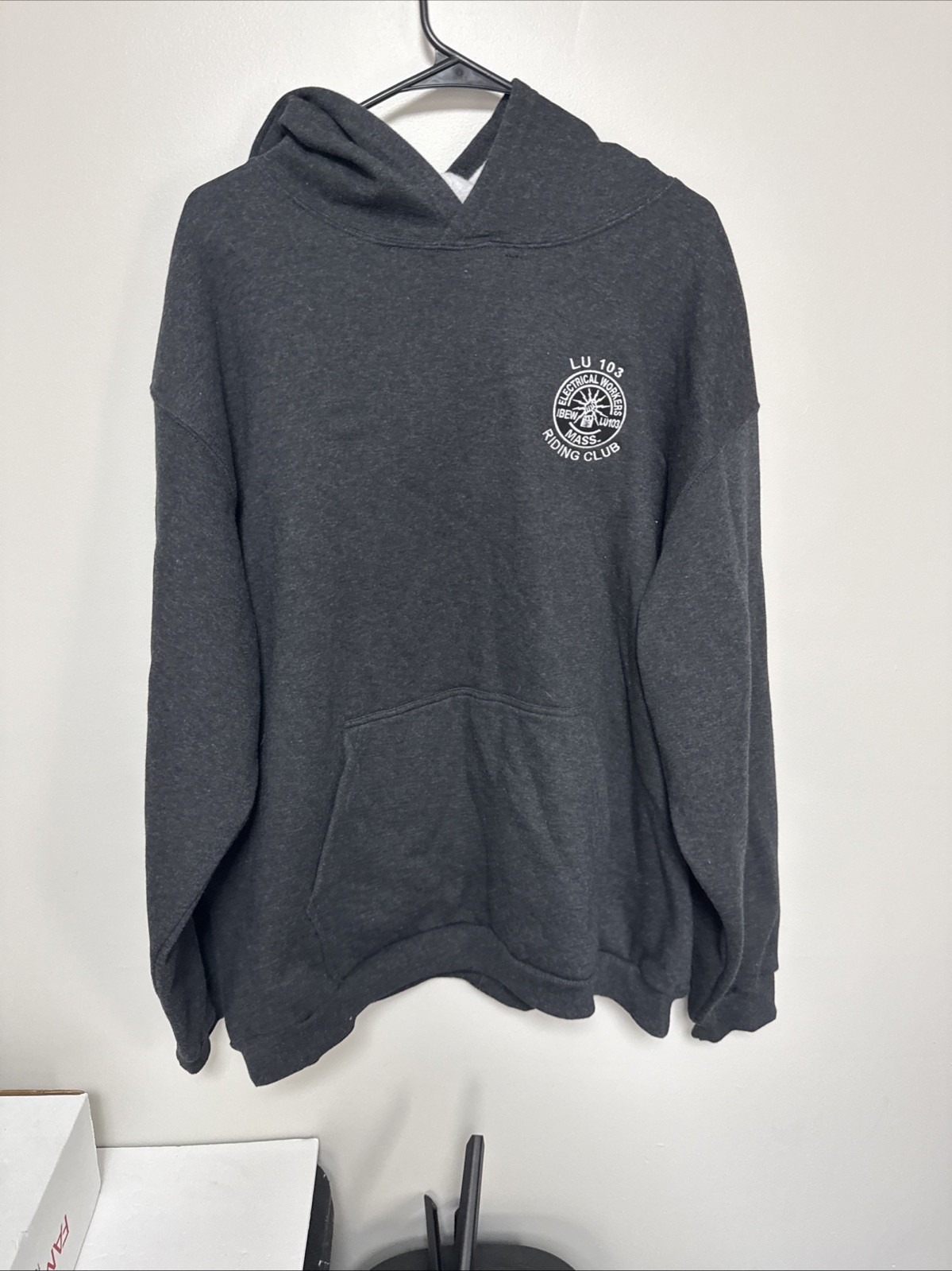 IBEW LOCAL 103 Electrical Workers Riding Club Embroidered Hoodie 1 Of 1