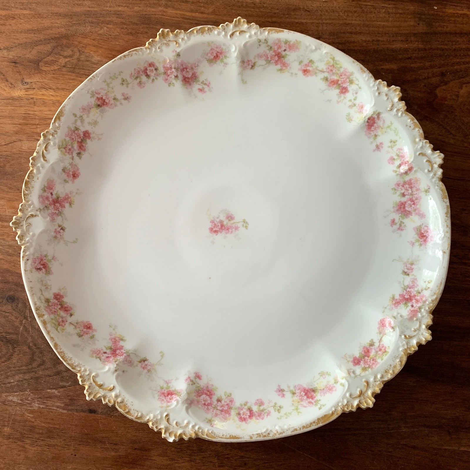 Antique Limoges Serving Platter Plate CH Field Haviland France Pink Floral Antique Limoges Serving Platter Plate CH Field Haviland France Pink Floral