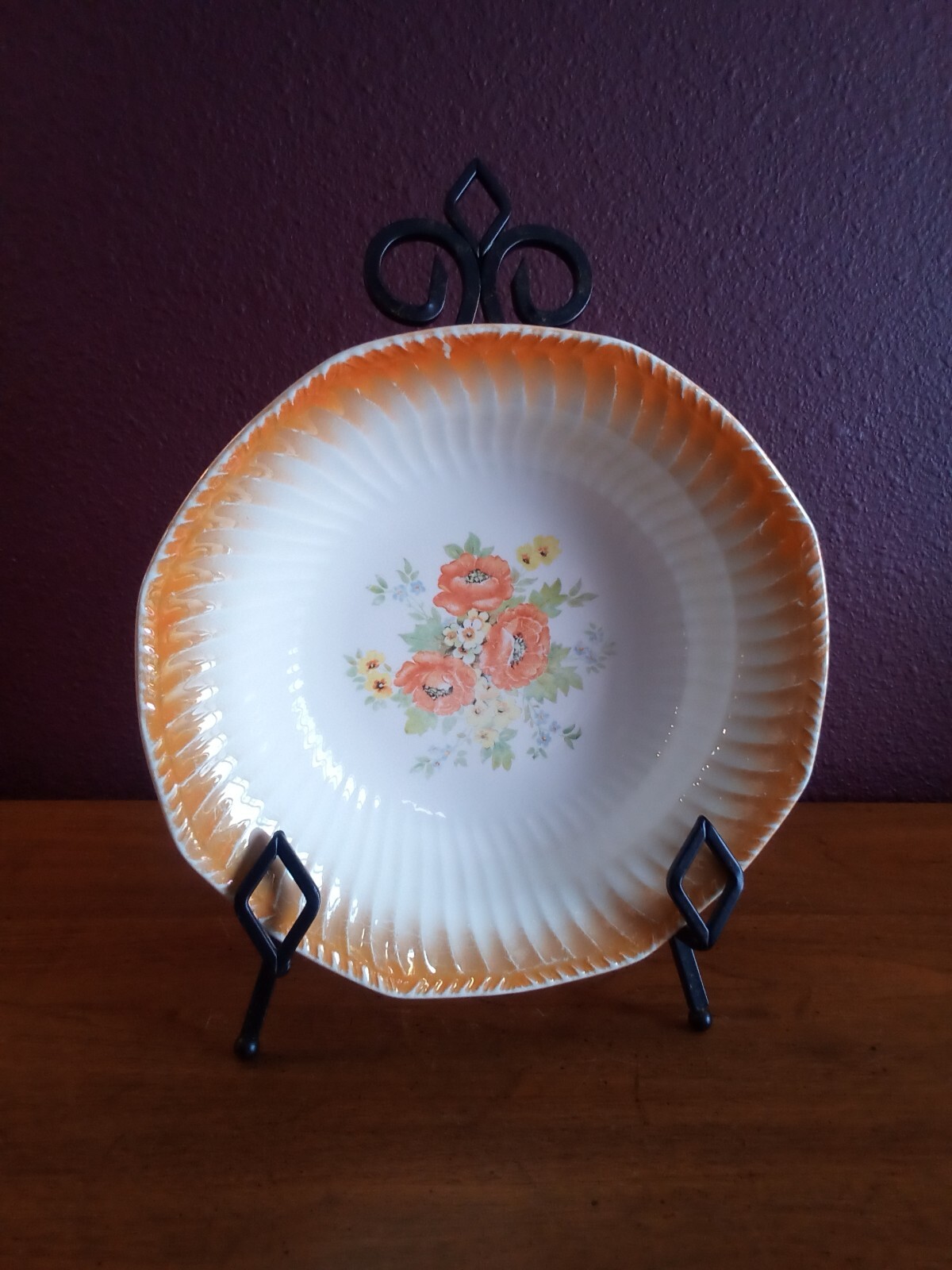 Vintage Peach Lusterware 9
