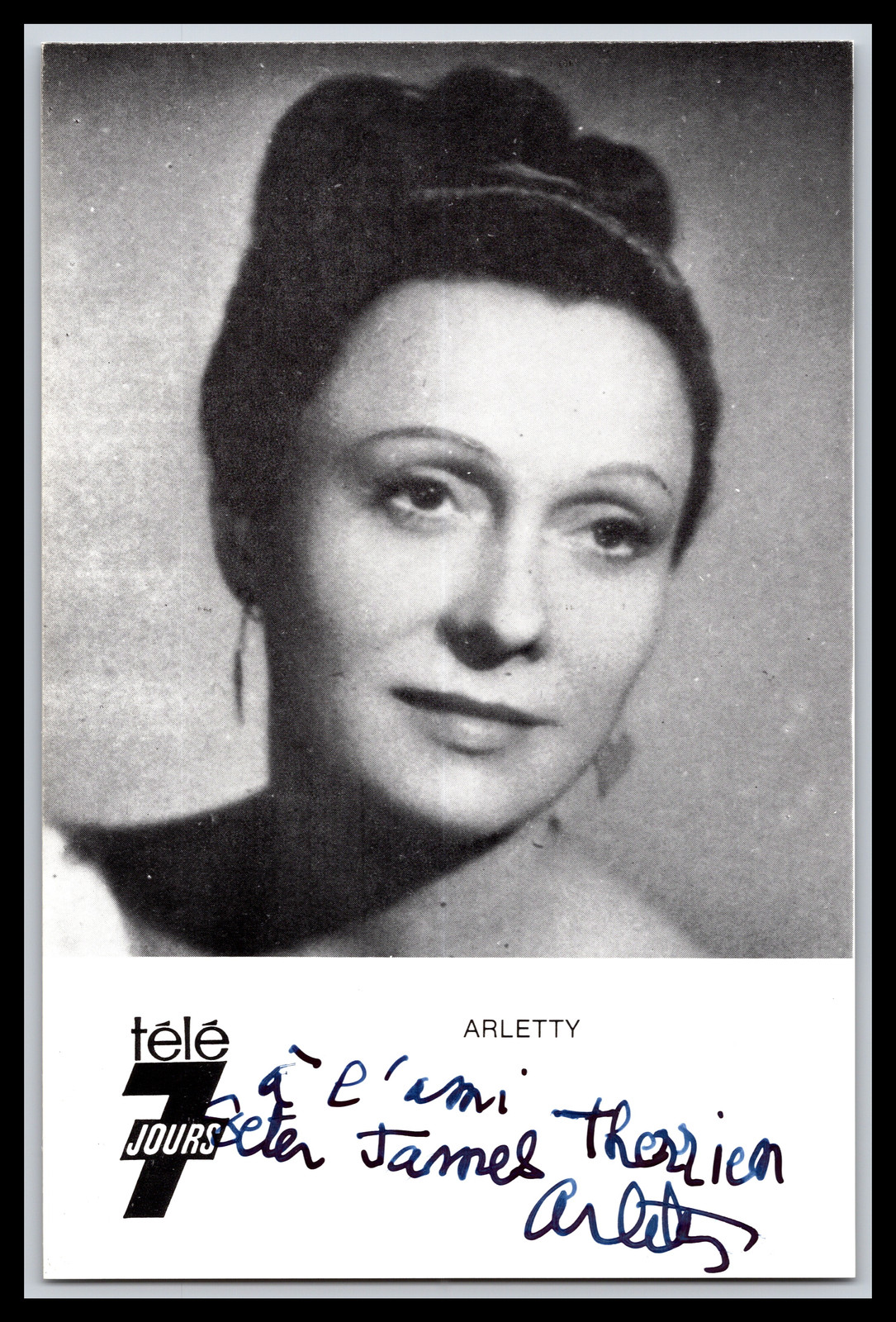 Arletty - French Actress - 4x6 Photo - Signed / Autograph