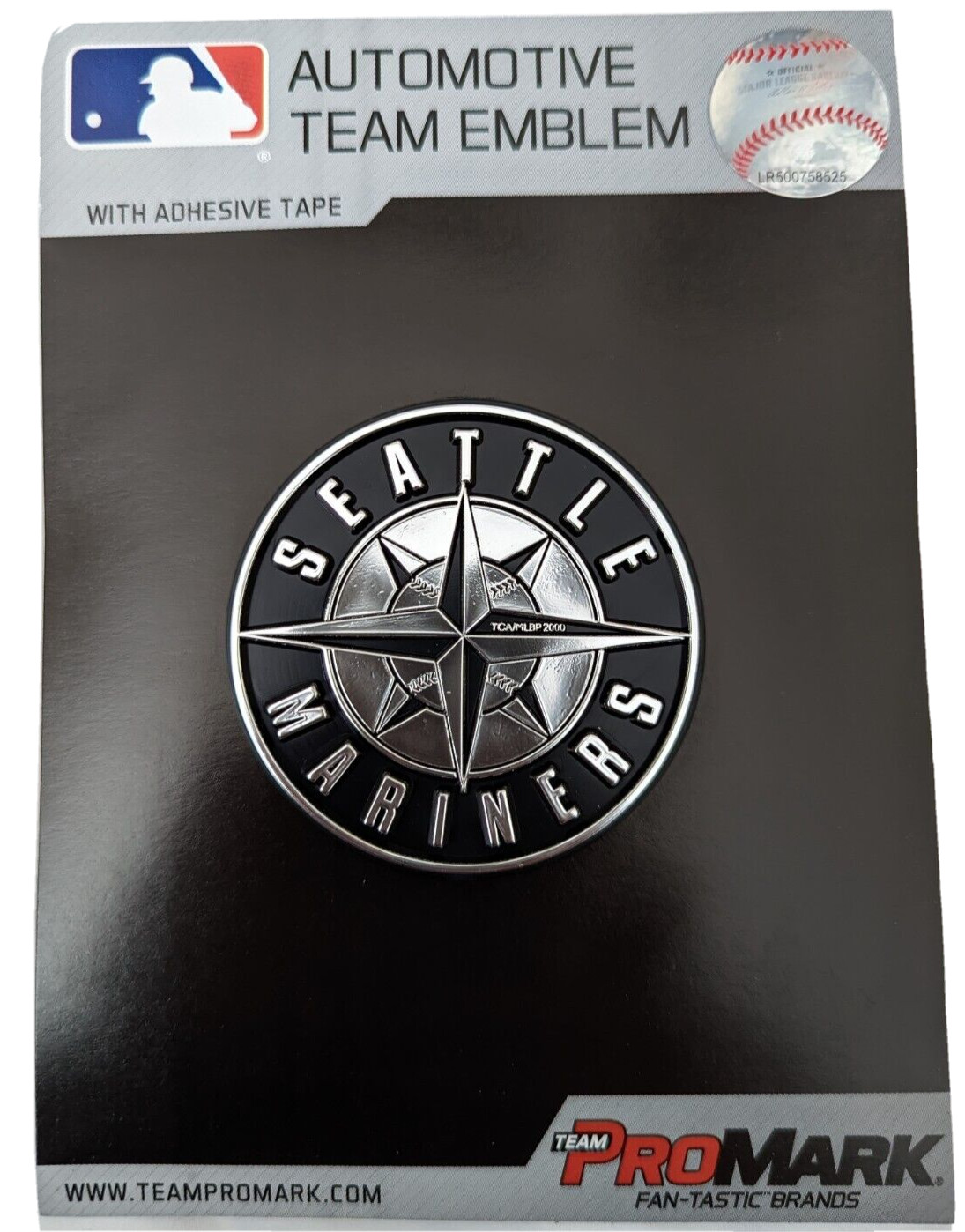 SEATTLE MARINERS MLB CHROME PLASTIC EMBLEM