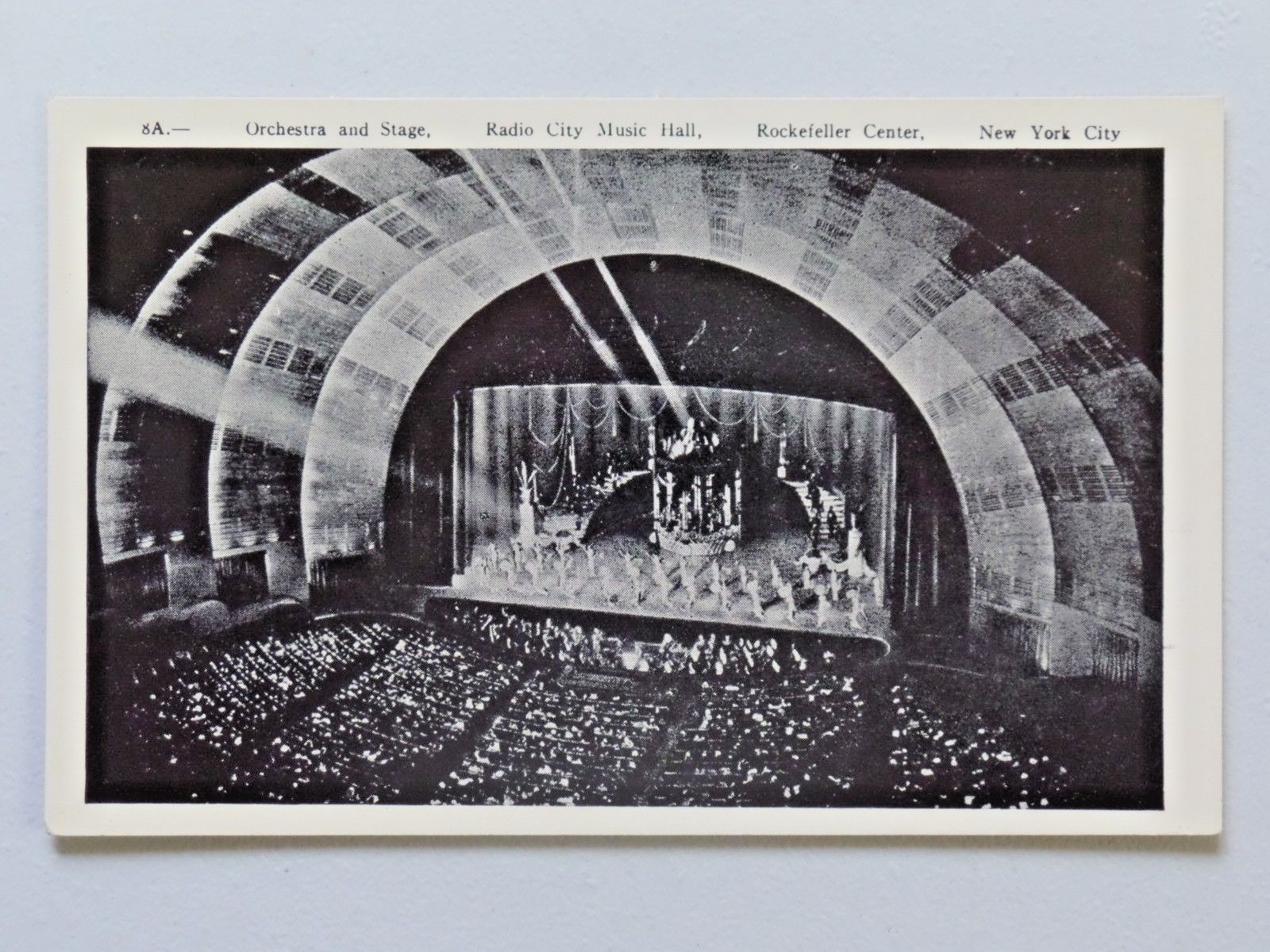 Orchestra & Stage Radio City Music Hall, Rockefeller Ctr New York Postcard 3445