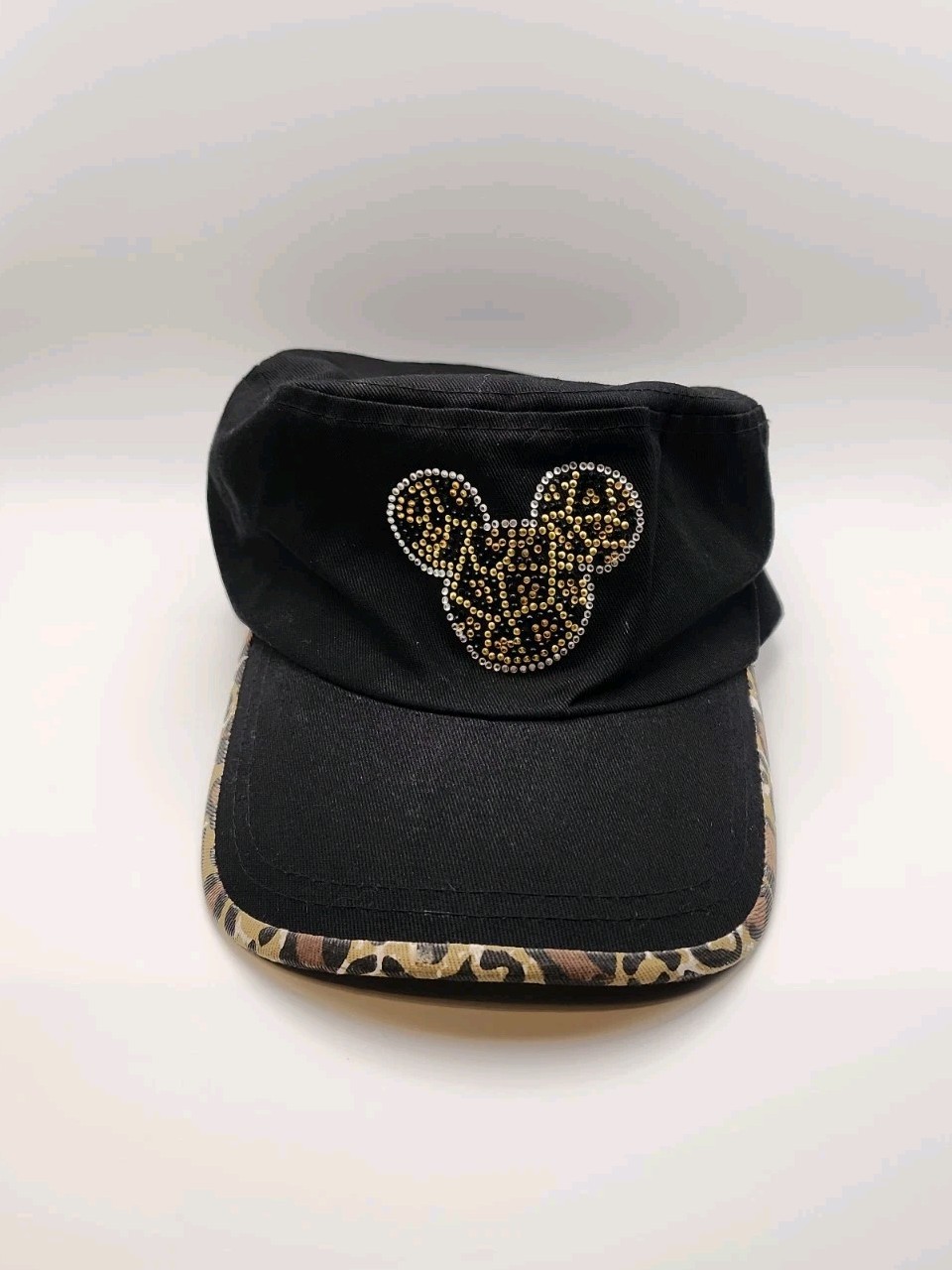 Disney World Animal Kingdom Vintge Y2k Rhinestone Hat Black Adult One Size 