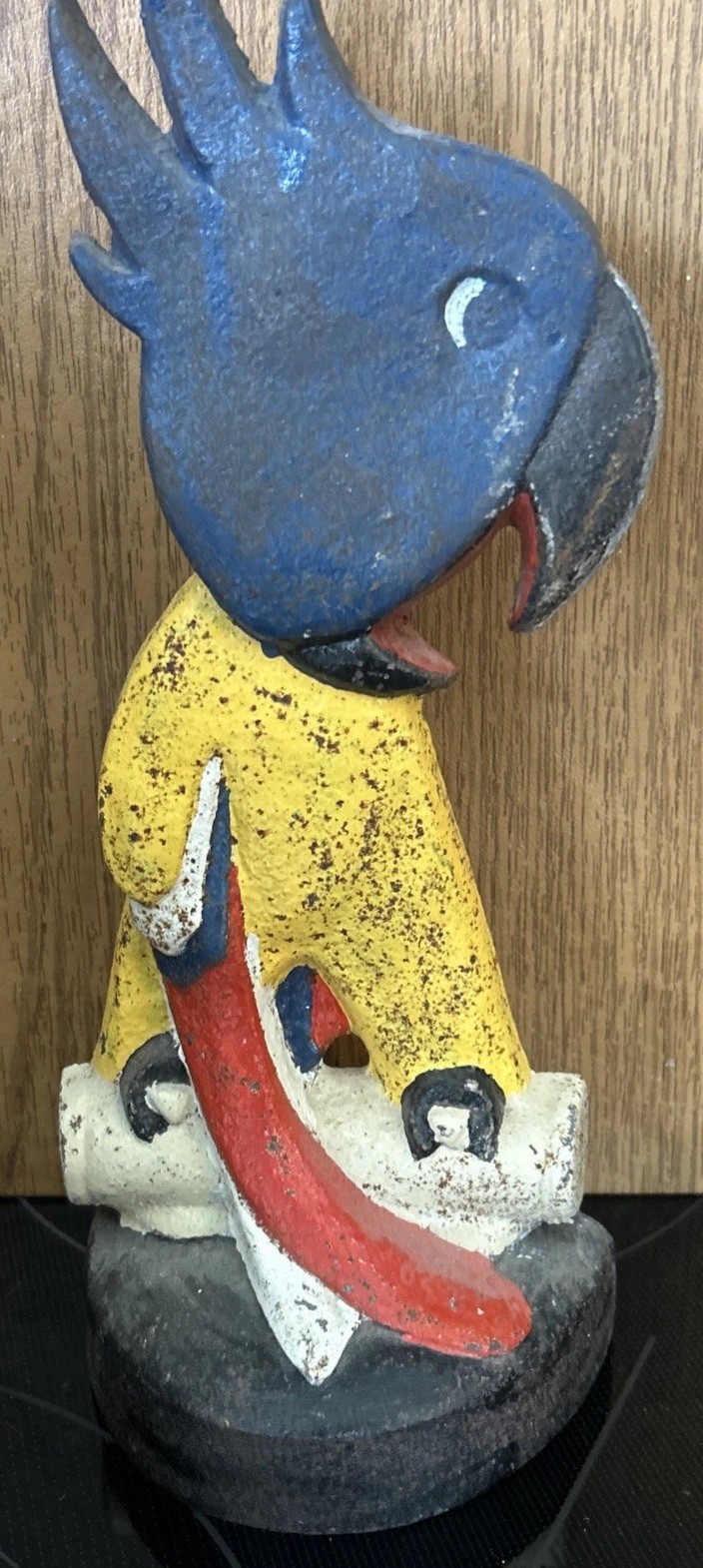 ANTIQUE TAYLOR COOK USA CAST IRON PARROT DOORSTOP ANTIQUE TAYLOR COOK USA CAST IRON PARROT DOORSTOP