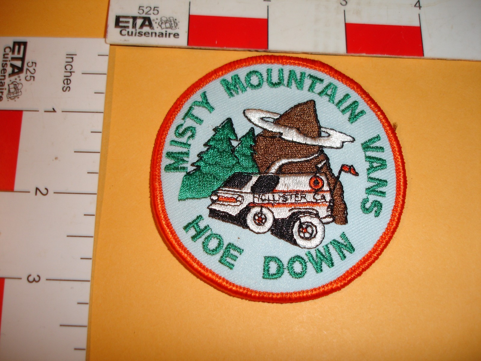 Vintage Car, Van, Truck, Auto Patch Misty Mountain Van Hoe Down