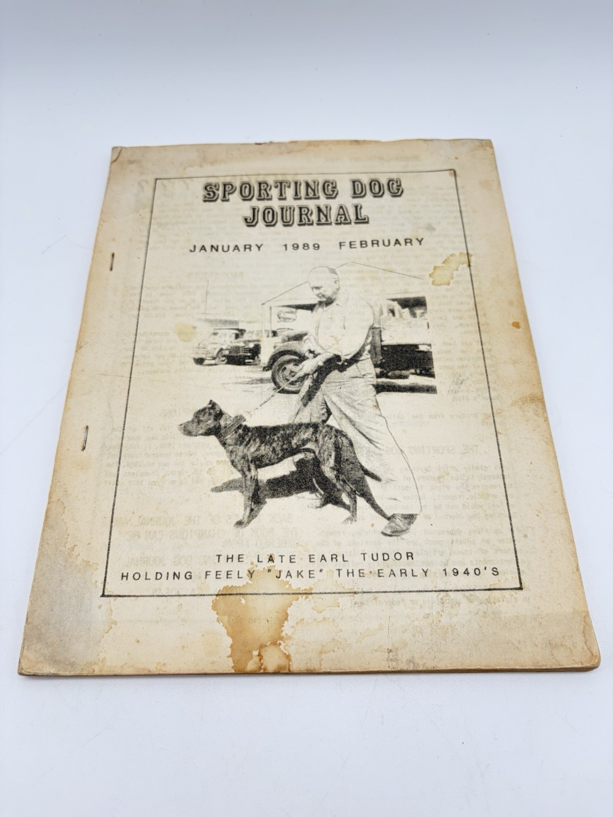 Vintage Sporting Dog Journal January February 1989 Earl Tudor Feely Jake APBT