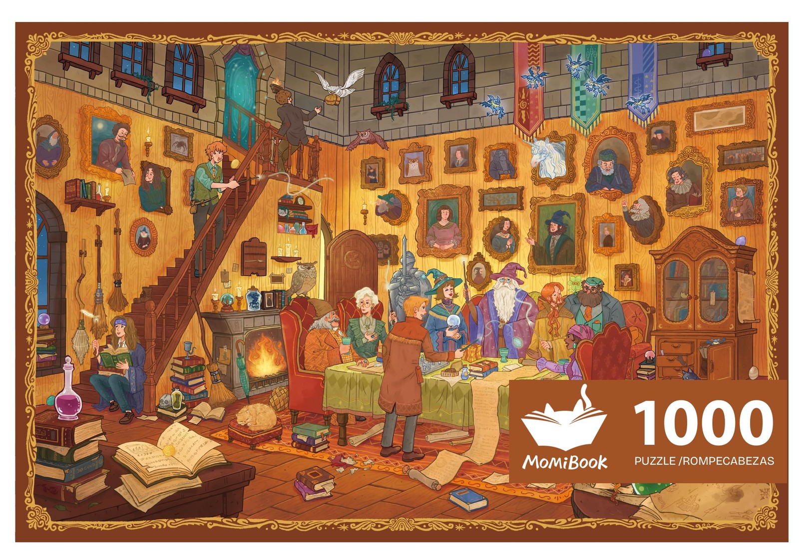 MOMIBOOK 1000 Piece Jigsaw Puzzles Magic Night Whispers Glow in the Dark