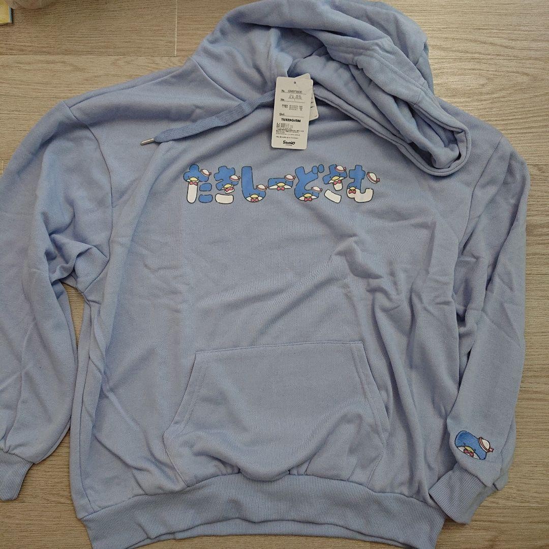 Sanrio Tuxedo Sam Hoodie size L Long Sleeve Chest:33.85-37