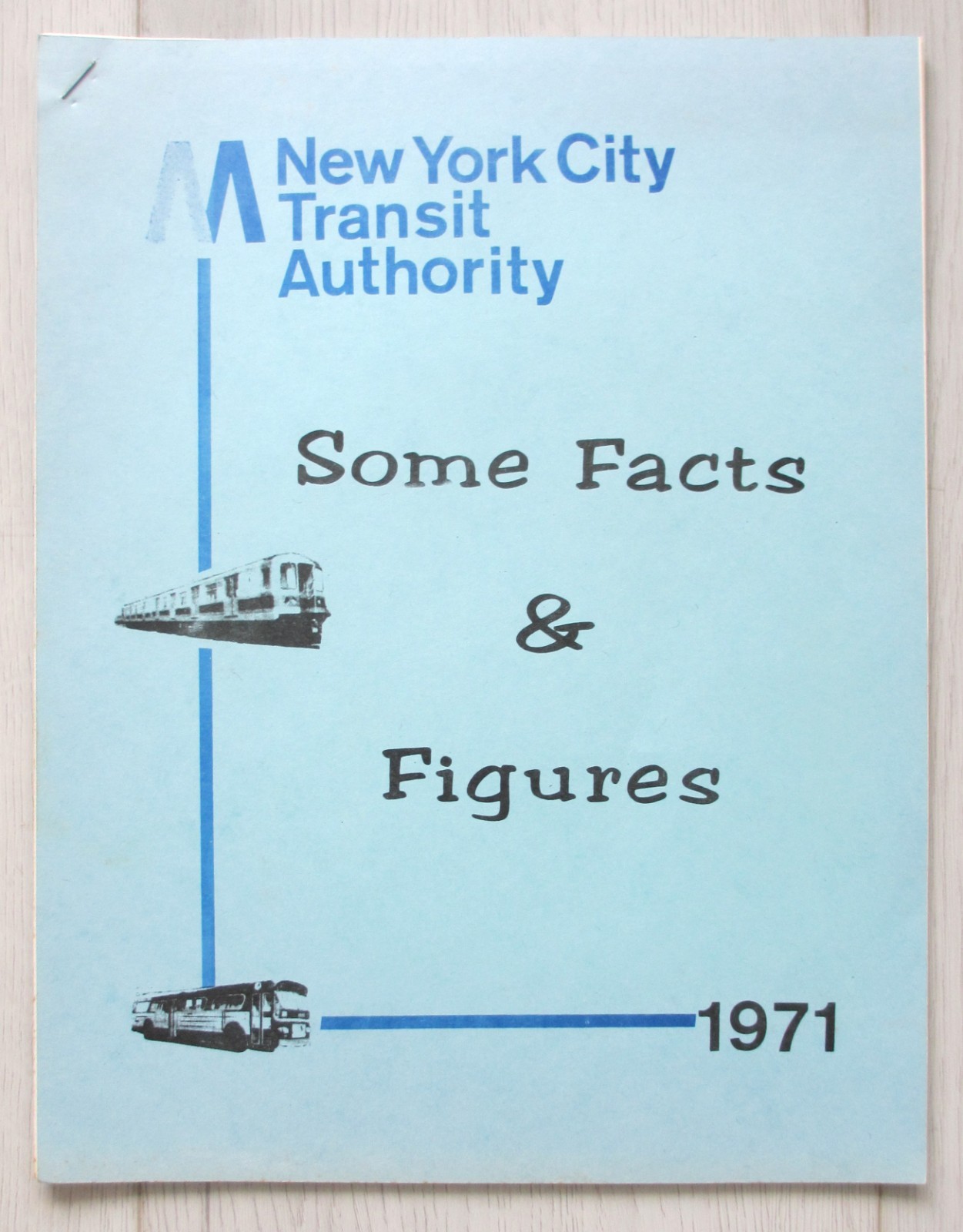 Vintage 1971 New York City Subway Bus Booklet Some Facts & Figures NYC