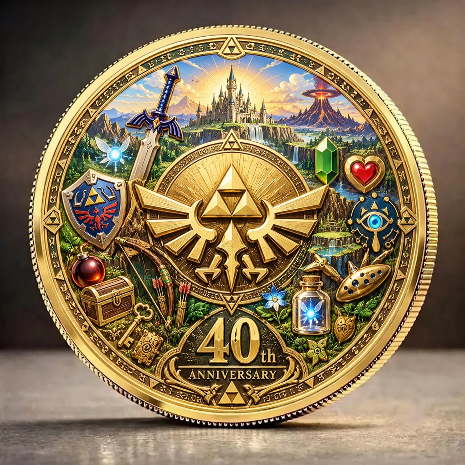 The Legend of Zelda 40th Anniversary Commemorative Coin - Coin Collection TLOZ07