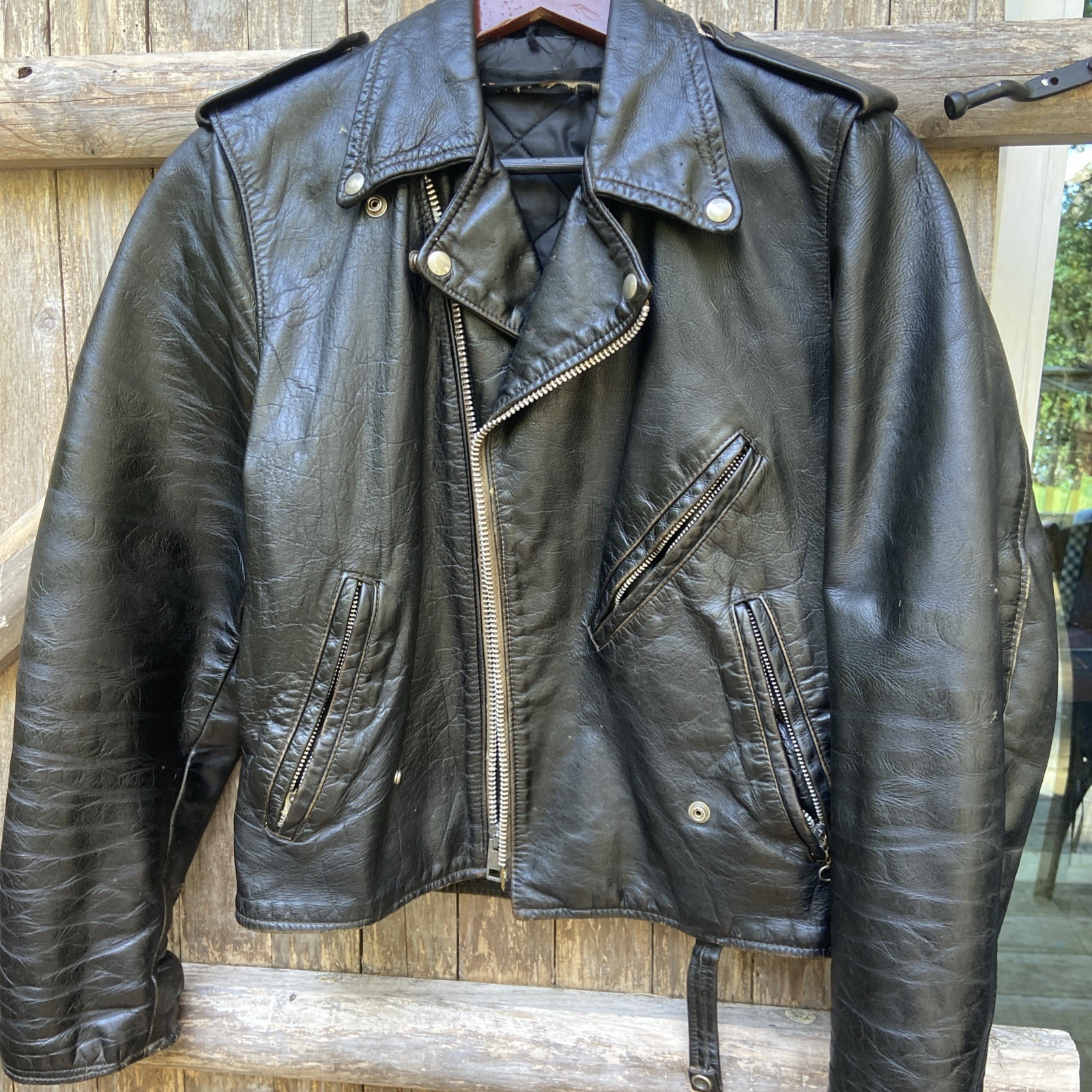 VINTAGE HARLEY DAVIDSON AMF LEATHER JACKET 1970s-1980 SIZE 40 reg