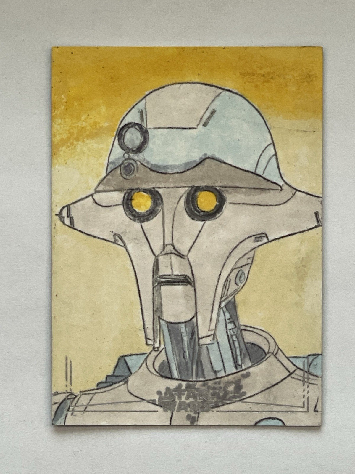 2025 Star Wars Galaxy - Professor Huyang - 1/1 Sketch Card by Nino Benitez