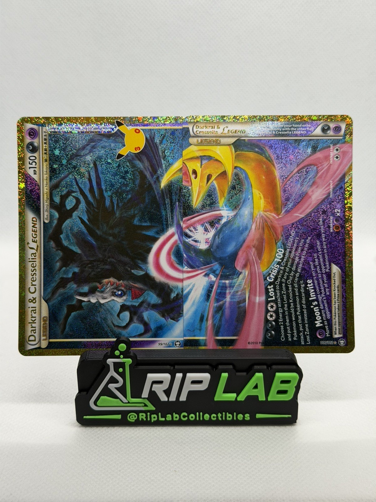 Pokemon darkrai and cresselia legend 99/102 & 100/102 30th anniversary Both 