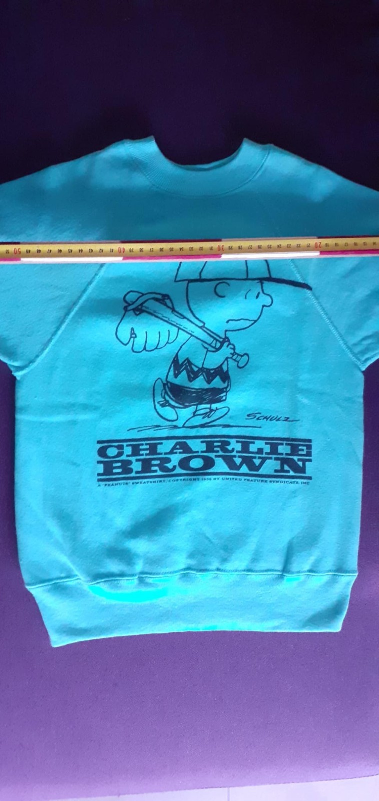 VINTAGE 1960s PEANUTS MAYO SPRUCE CHARLIE BROWN SHIRT FROM 1965