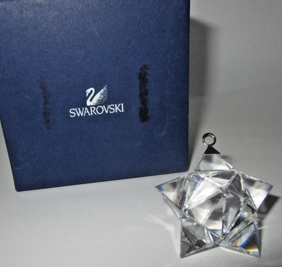 Swarovski Christmas Dazzling 3D Star Small Crystal Clear Ornament #5223598