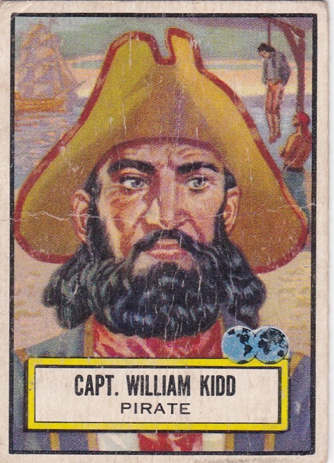 1952 TOPPS LOOK N\' SEE #122 CAPT. WILLIAM KIDD POPULAR SET