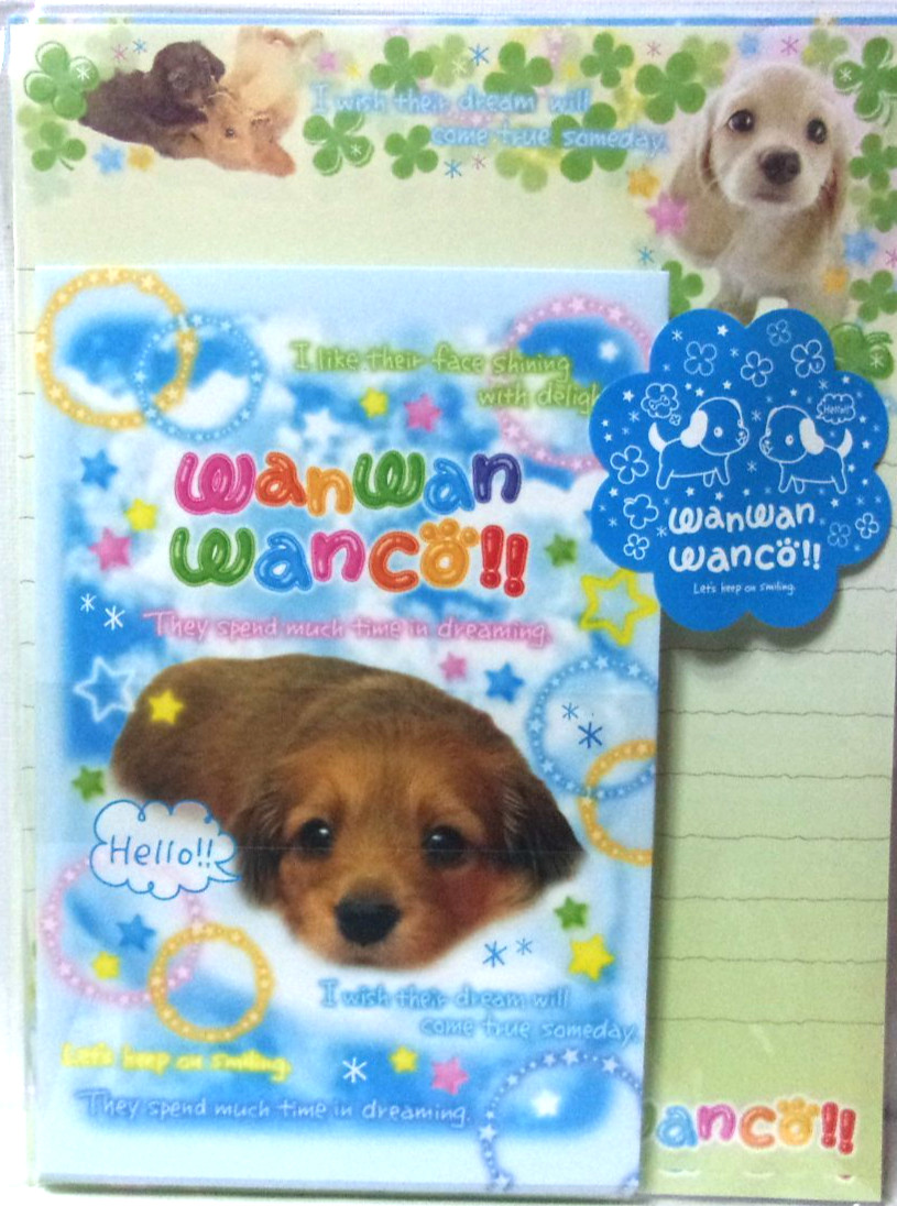 San-X WanWan Wanco Animal Dog Photo Letter Envelope Set Made in Japan 2026