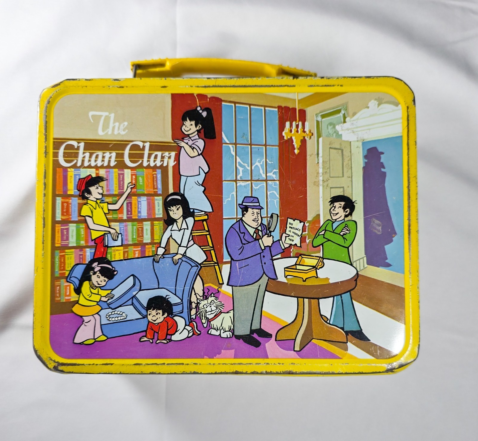 Vintage 1973 The Chan Clan Metal Lunch Box Hanna Barbera No Thermos Rare