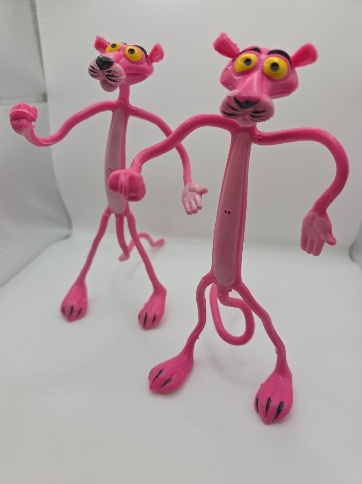 Vtg 1970\'s Pink Panther Bendable Bendy Rubber Figure Toy Amscan Hong Kong