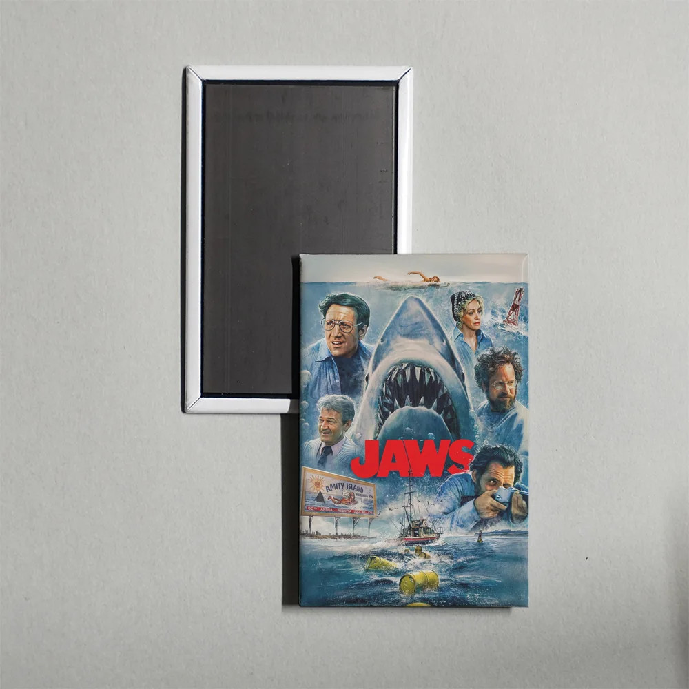 Jaws B Mini Movie Poster Fridge Locker Magnet