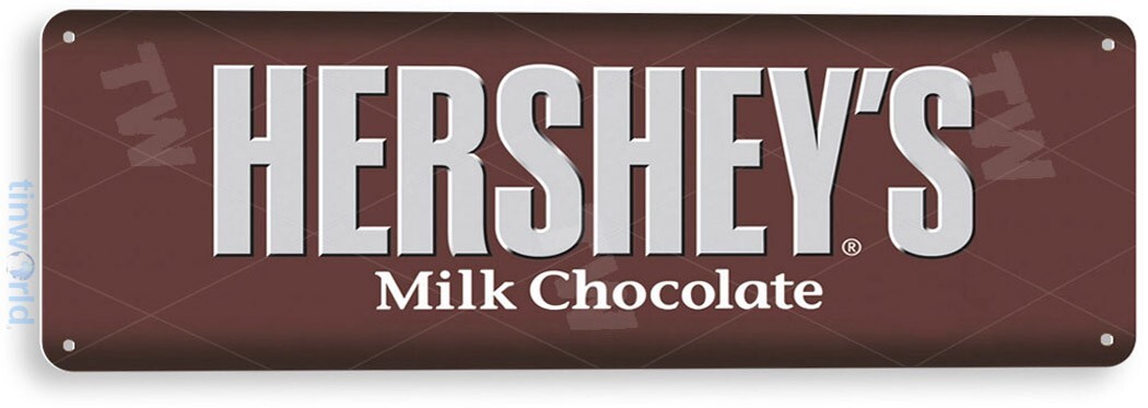 TIN SIGN Hershey\'s Chocolate Shop Store Kitchen Candy Bar A082