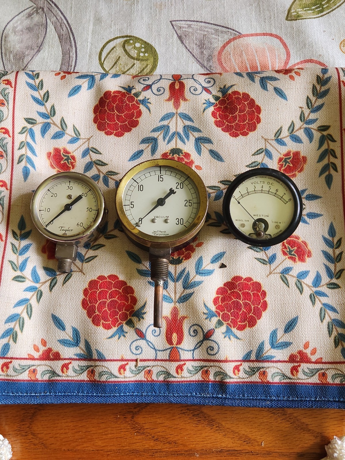 VTG JAS P MARSH GAUGE WESTON TAYLOR VOLT VACUUM GAUGES