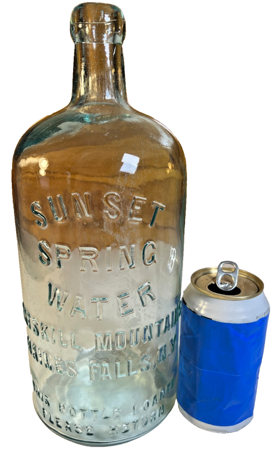 Antique Sunset Spring Water Bottle Haines Falls New York NY Catskill Mountains