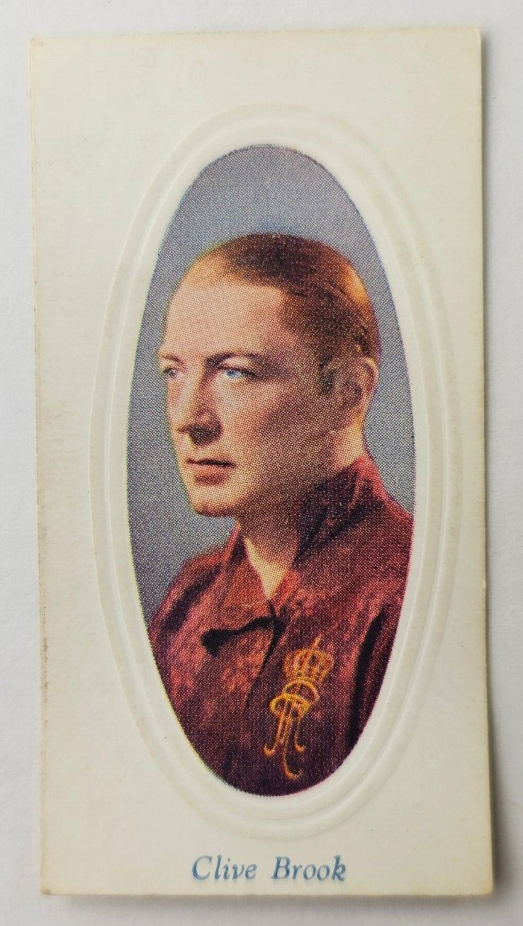 1936 Godfrey Phillips Screen Stars Embossed Series B #18 Clive Brook