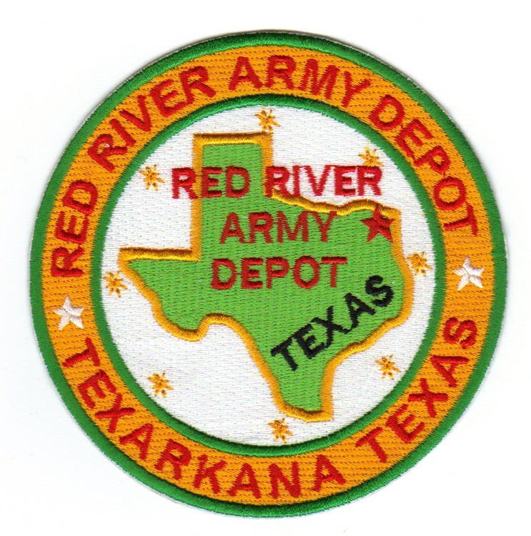 US ARMY POST PATCH, RED RIVER ARMY DEPOT, TEXARKANA ARKANSAS                   Y