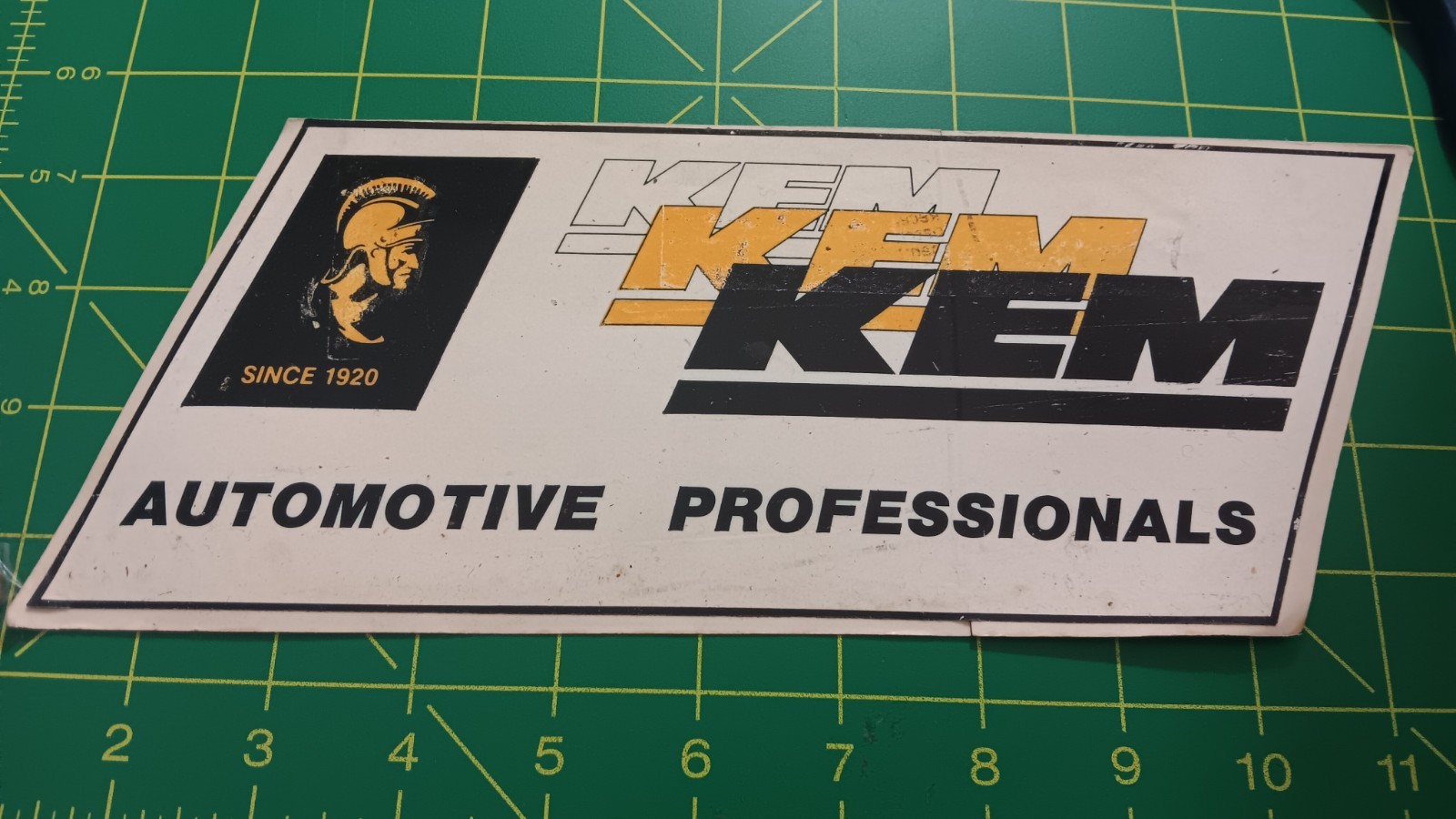 LARGE KEM SHELF WEAR- Sticker / Decal  ORIGINAL OLD STOCK VINTAGE