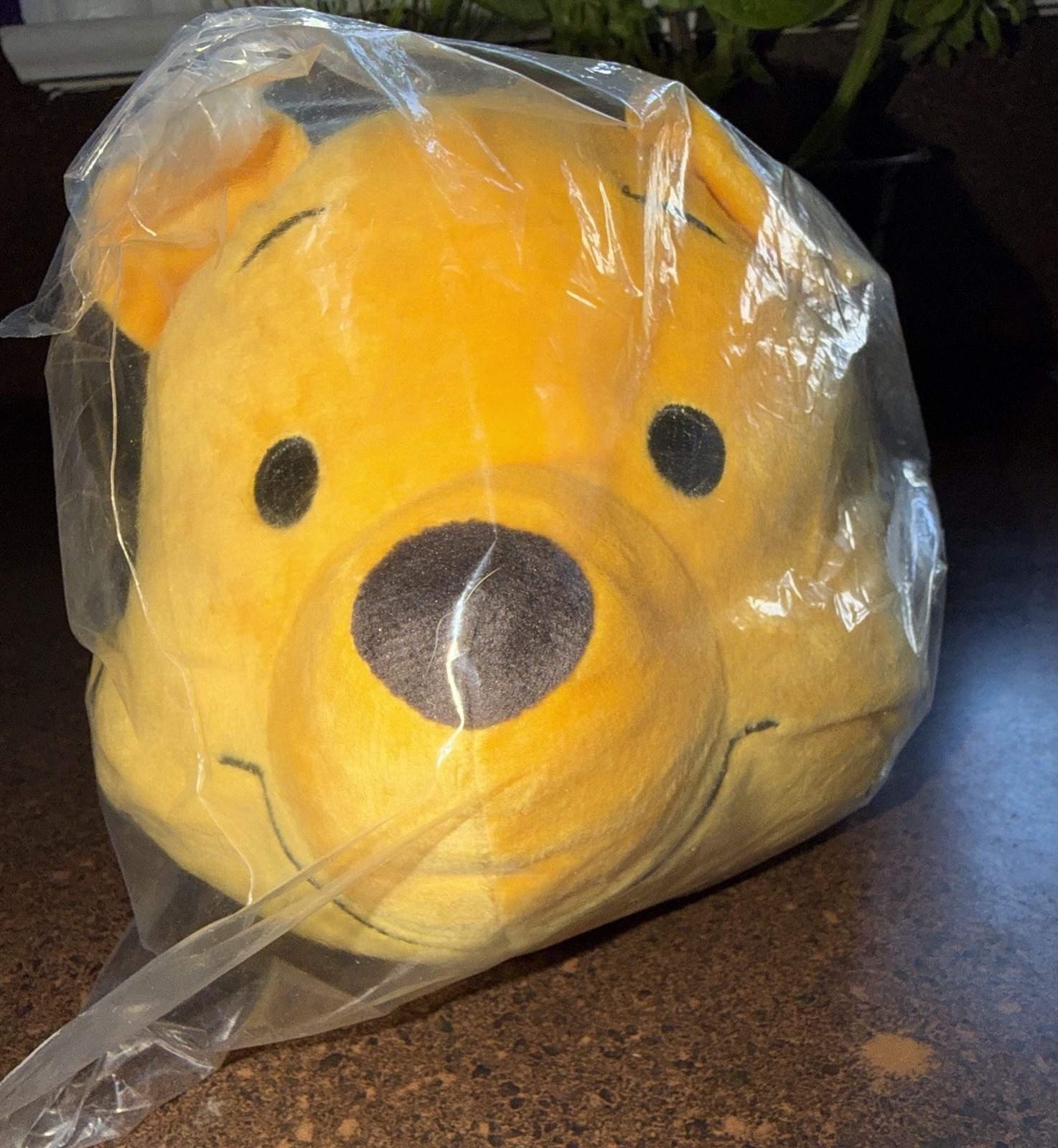 Disney Pooh Shoulder bag/crossbody plush purse Soft Head  Winnie The Pooh NWT