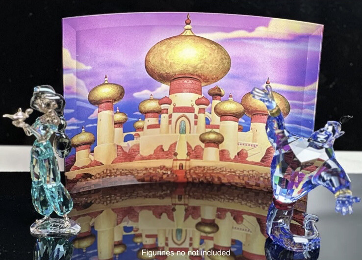 swarovski Aladdin jasmine genie Abu eago crystal display Read Description