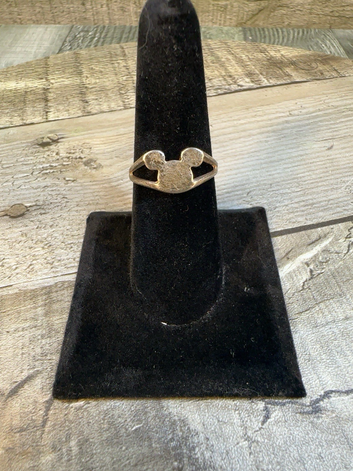 Disney 925 Sterling Silver Mickey Mouse Head Ring Size 8 Genuine Disney 1.7g
