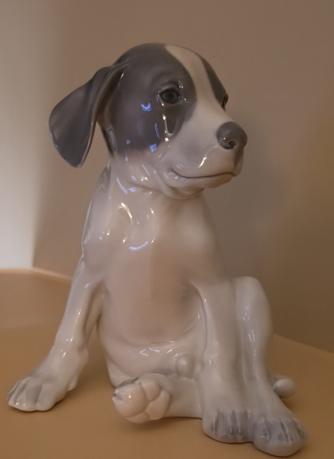 Vintage 1966 Royal Copenhagen Pointer Puppy Figurine #259 | Factory First...