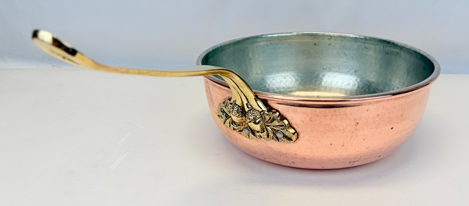 Ruffoni Italy 4 Qt Hammered Copper Chef’s Pan 10.5