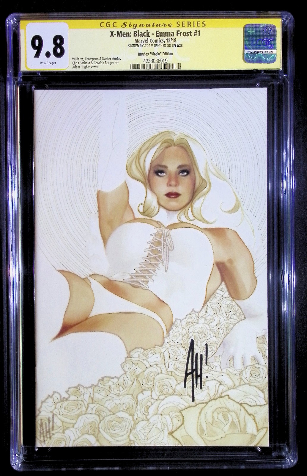 X-Men Black: Emma Frost #1 Adam Hughes Virgin Variant CGC 9.8 - Signed 🔥🔥