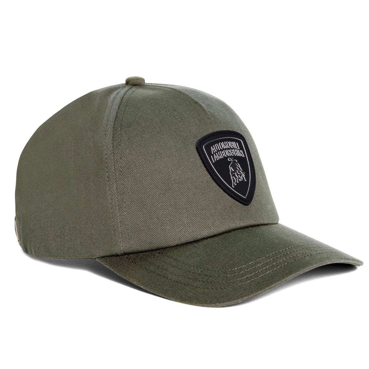 GENUINE Lamborghini Black Shield Logo Cap Army Green