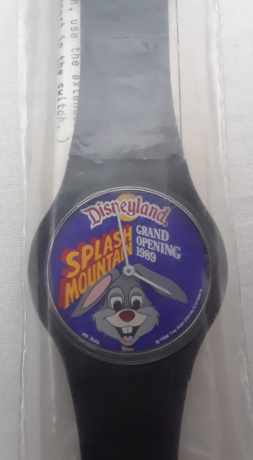 Vintage Walt Disney Commemorative Splash Mountain Grand Opening Watch 1989