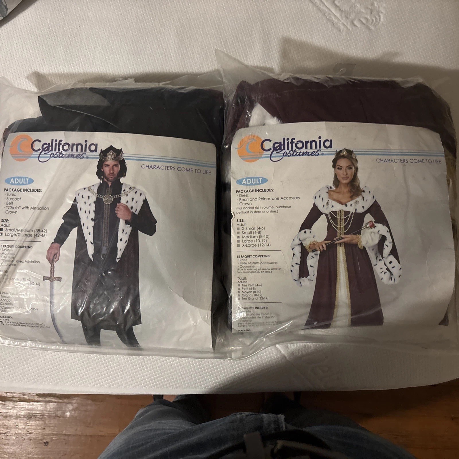 Halloween Costumes By California Customs The King and Queen Costumes Halloween Costumes By California Customs The King and Queen Costumes