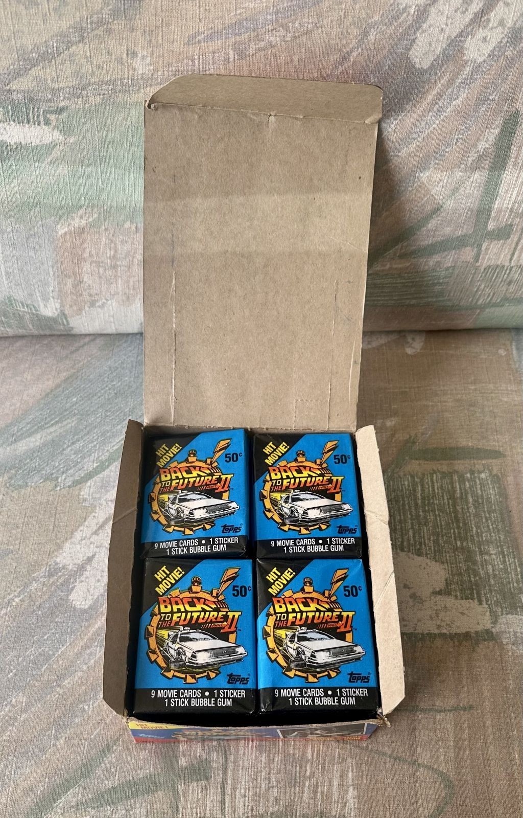 Topps Back To The Future II Wax Box 36 Packs - Vintage 1989 & Rare
